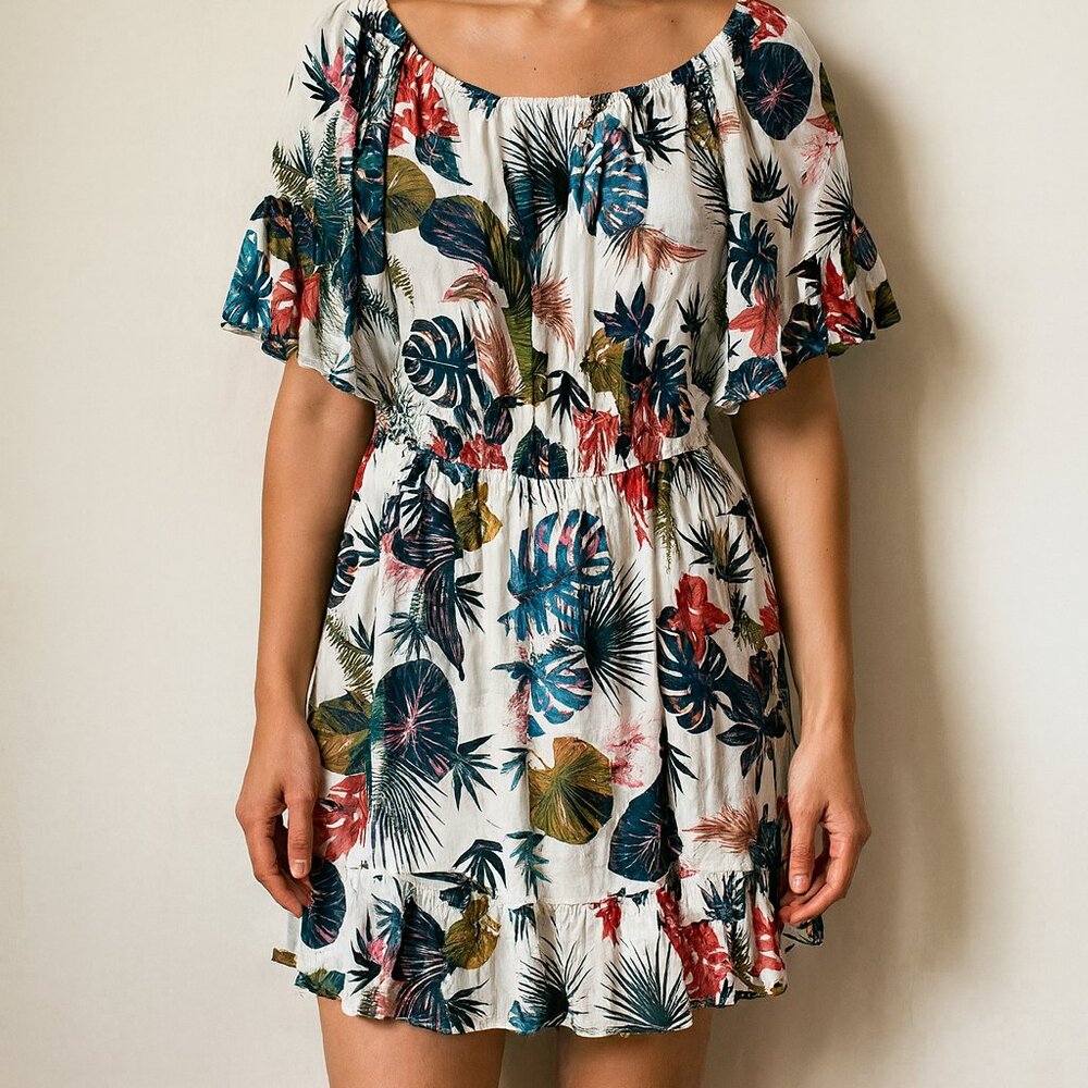 New Look Tropical Print Maxi Dress 1X‎